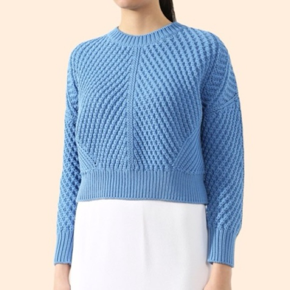 Vince Directional Rib Pullover Sweater